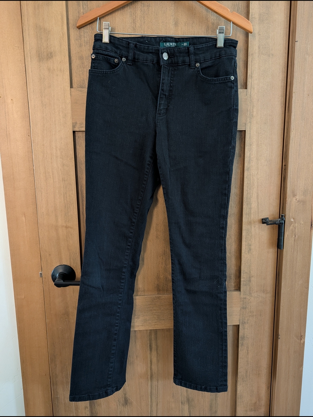 Ralph Lauren Black Straight-Leg Women’s Jeans